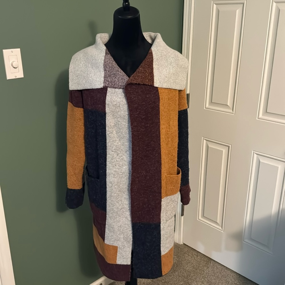 Duster Color Block Sweater